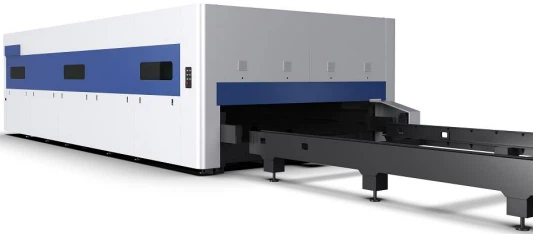 Full Enclosed Fiber Laser Metal Cutting Machine With Exchange Table