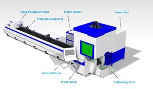700W 6M rúr laserový rezací stroj